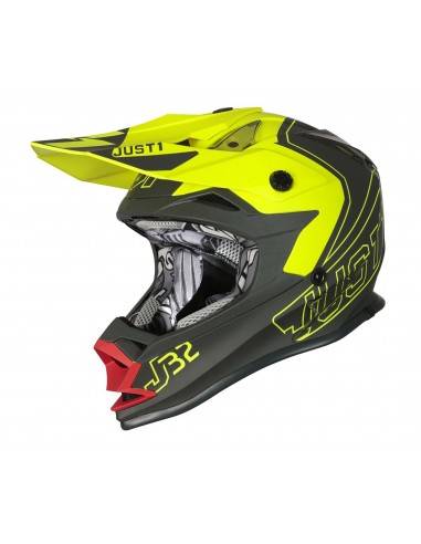 Just 1 JUST1 Helmet J32 PRO KIDS Vertigo Grey-Red-Yellow fluo 52-YL 17190-257  8055727451187